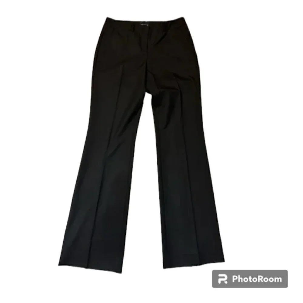 The Limited Cassidy Fit Black Slacks with Flare Leg, Size 2